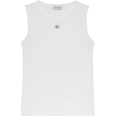 Calvin Sl Woven Label 2X2 Baby Rib Cuto XXS BRIGHT WHITE XXS Calvin Sl Woven Label 2X2 Baby Rib Cuto XXS BRIGHT WHITE XXS