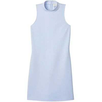 Calvin Sl Interlock Mock Nk Mini Dress XXS BREEZY BLUE XXS Calvin Sl Interlock Mock Nk Mini Dress XXS BREEZY BLUE XXS