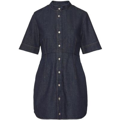 Calvin Short Sleeve Shirt Dress Rinse XXS RINSE XXS Calvin Short Sleeve Shirt Dress Rinse XXS RINSE XXS