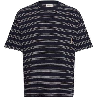 Calvin Ss Stripe Jacquard Rlxd Pocket T XS NIGHT SKY XS Calvin Ss Stripe Jacquard Rlxd Pocket T XS NIGHT SKY XS