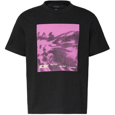 Calvin Ss 20S 5Am Ck Floral Abst Graphi M BLACK M Calvin Ss 20S 5Am Ck Floral Abst Graphi M BLACK M