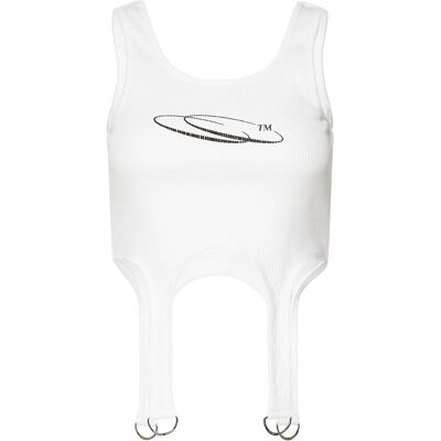 Cannari Concept Rib Top W. D-Rings 34 BRIGHT WHITE 34 Cannari Concept Rib Top W. D-Rings 34 BRIGHT WHITE 34