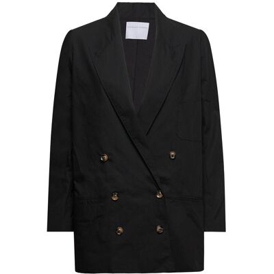 Cathrine Hammel Poplin Suit Blazer S BLACK S Cathrine Hammel Poplin Suit Blazer S BLACK S