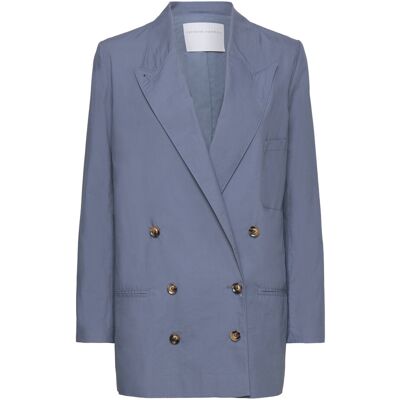 Cathrine Hammel Poplin Suit Blazer XS DARK FRENCH BLUE XS Cathrine Hammel Poplin Suit Blazer XS DARK FRENCH BLUE XS