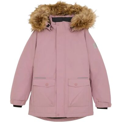 Color Kids Parka W. Fake Fur 104 WOODROSE 104 Color Kids Parka W. Fake Fur 104 WOODROSE 104