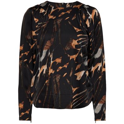 Copenhagen Muse Cmbelma-Blouse XS BLACK W. ARGAN OIL XS Copenhagen Muse Cmbelma-Blouse XS BLACK W. ARGAN OIL XS