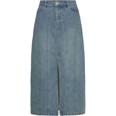 Copenhagen Muse Cmjeanne-Skirt XS MEDIUM DIRTY WASHED DENIM XS Copenhagen Muse Cmjeanne-Skirt XS MEDIUM DIRTY WASHED DENIM XS