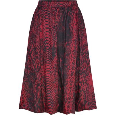 Copenhagen Muse Cmshirley-Skirt Is A Balloon Skirt In An Premium Material With Elasticated Back, XL RED PEAR W. BLACK XL Copenhagen Muse Cmshirley-Skirt Is A Balloon Skirt In An Premium Material With Elasticated Back, XL RED PEAR W. BLACK XL