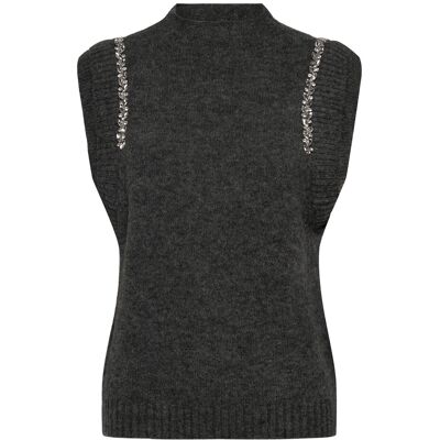 Copenhagen Muse Cmibra-Waistcoat L DARK GREY MELANGE L Copenhagen Muse Cmibra-Waistcoat L DARK GREY MELANGE L
