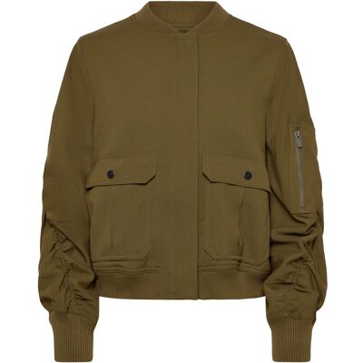 Copenhagen Muse Cmtailor-Jacket Is A Bomber Jacket In A Premium Material With A Logo Printed Lin S DARK OLIVE S Copenhagen Muse Cmtailor-Jacket Is A Bomber Jacket In A Premium Material With A Logo Printed Lin S DARK OLIVE S