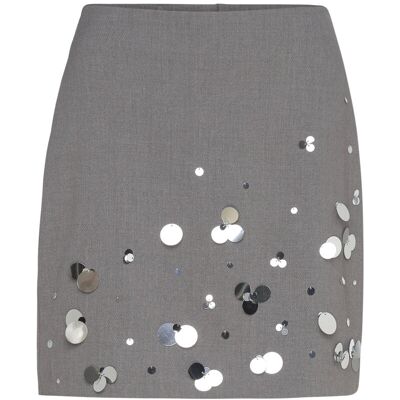 Copenhagen Muse Cmtailor-Skirt M LIGHT GREY MELANGE M Copenhagen Muse Cmtailor-Skirt M LIGHT GREY MELANGE M