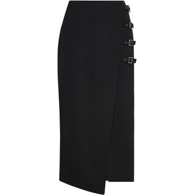 Copenhagen Muse Cmtailor-Skirt Is A Wrap Skirt In A Premium Material With A Concealed Back Zip F S BLACK S Copenhagen Muse Cmtailor-Skirt Is A Wrap Skirt In A Premium Material With A Concealed Back Zip F S BLACK S