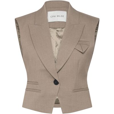 Copenhagen Muse Cmtailor-Waistcoat M WINTER TWIG MELANGE M Copenhagen Muse Cmtailor-Waistcoat M WINTER TWIG MELANGE M