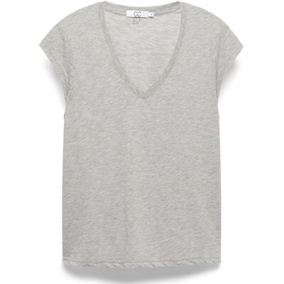 Coster Copenhagen Cc Heart Basic V-Neck T-Shirt XL LIGHT GREY MELANGE XL Coster Copenhagen Cc Heart Basic V-Neck T-Shirt XL LIGHT GREY MELANGE XL