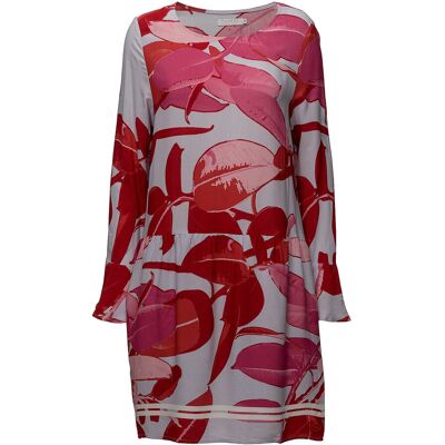 Coster Copenhagen Moss Crepe Dress W. Branch Print & 34 BRANCH PRINT AND BLUE 34 Coster Copenhagen Moss Crepe Dress W. Branch Print & 34 BRANCH PRINT AND BLUE 34