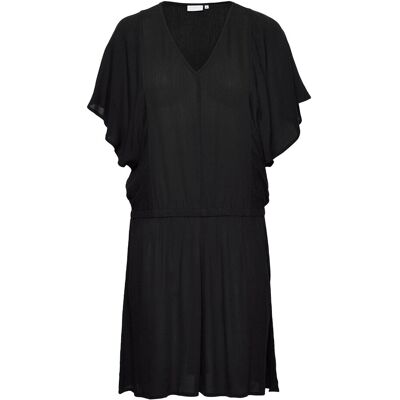 Coster Copenhagen Dress With Smock At Waist 34 BLACK 34 Coster Copenhagen Dress With Smock At Waist 34 BLACK 34