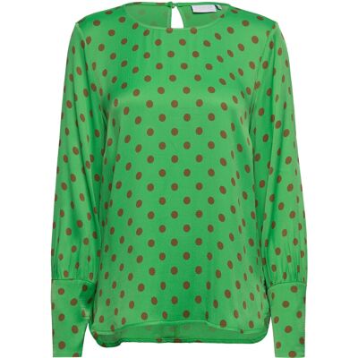 Coster Copenhagen Shirt With Wide Sleeves In Dot Prin 34 HIGH GREEN DOT PRINT 34 Coster Copenhagen Shirt With Wide Sleeves In Dot Prin 34 HIGH GREEN DOT PRINT 34