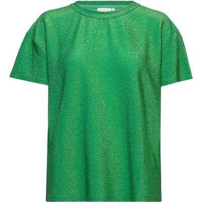 Coster Copenhagen Shimmer Tee In Lurex Jersey XS GREEN SHIMMER XS Coster Copenhagen Shimmer Tee In Lurex Jersey XS GREEN SHIMMER XS
