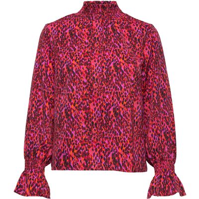 Coster Copenhagen Smock Blouse 36 JAPANESE WAVES RED 36 Coster Copenhagen Smock Blouse 36 JAPANESE WAVES RED 36