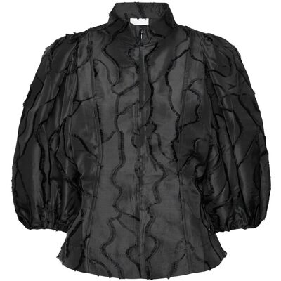 Coster Copenhagen Top With Wide Sleeves 34 BLACK 34 Coster Copenhagen Top With Wide Sleeves 34 BLACK 34