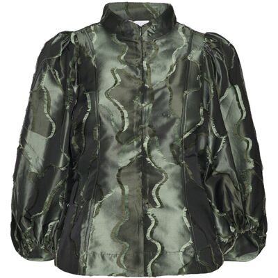 Coster Copenhagen Top With Wide Sleeves 34 FORREST GREEN 34 Coster Copenhagen Top With Wide Sleeves 34 FORREST GREEN 34