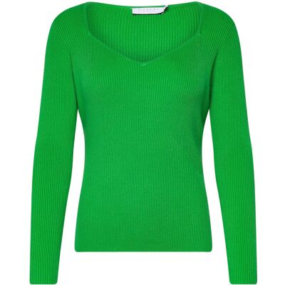 Coster Copenhagen Knit With Heart Shape Neck XS FOREST GREEN XS Coster Copenhagen Knit With Heart Shape Neck XS FOREST GREEN XS