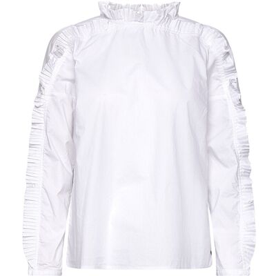 Coster Copenhagen Shirt With Ruffles 36 WHITE 36 Coster Copenhagen Shirt With Ruffles 36 WHITE 36