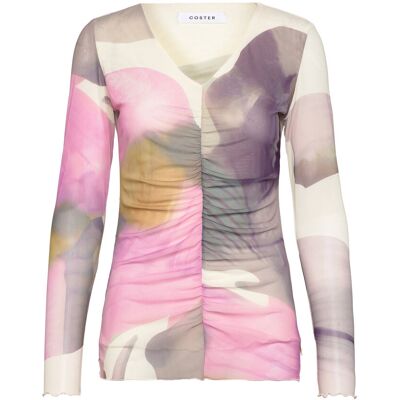Coster Copenhagen Mesh Top In Liqued Flower Print S LIQUID FLOWER PRINT S Coster Copenhagen Mesh Top In Liqued Flower Print S LIQUID FLOWER PRINT S