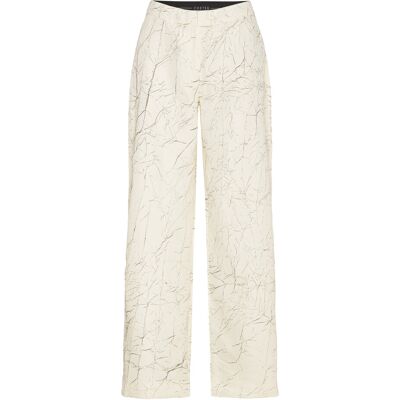 Coster Copenhagen Crinkled Suit Pants - Petra Fit 38 CREME/BLACK CRINKLE 38 Coster Copenhagen Crinkled Suit Pants - Petra Fit 38 CREME/BLACK CRINKLE 38