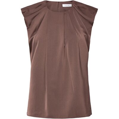 Coster Copenhagen Draped Top 44 WARM BROWN 44 Coster Copenhagen Draped Top 44 WARM BROWN 44
