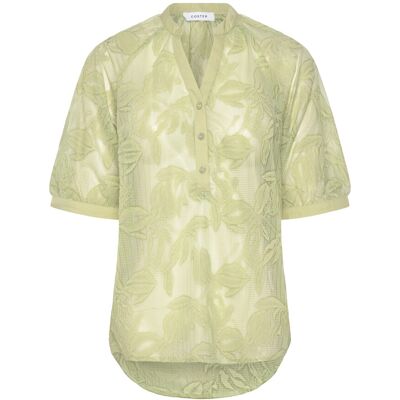 Coster Copenhagen Transparent Shirt With Flowers 34 LIME 34 Coster Copenhagen Transparent Shirt With Flowers 34 LIME 34