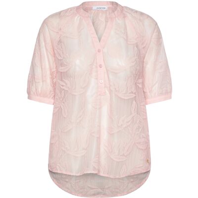 Coster Copenhagen Transparent Shirt With Flowers 34 PALE ROSE 34 Coster Copenhagen Transparent Shirt With Flowers 34 PALE ROSE 34