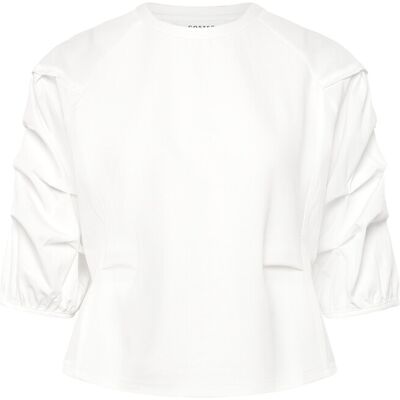 Coster Copenhagen Blouse With Mix Puffy Sleeves XS OFF WHITE XS Coster Copenhagen Blouse With Mix Puffy Sleeves XS OFF WHITE XS