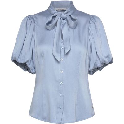 Coster Copenhagen Blouse With Ribbon Collar 34 BRIGHT BLUE 34 Coster Copenhagen Blouse With Ribbon Collar 34 BRIGHT BLUE 34
