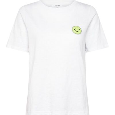 Coster Copenhagen Cc Smile T-Shirt - Mid Sleeve XL WHITE - 200 (GREEN SMILEY) XL Coster Copenhagen Cc Smile T-Shirt - Mid Sleeve XL WHITE - 200 (GREEN SMILEY) XL