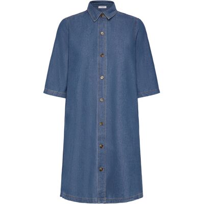 Coster Copenhagen Ellis Denim Dress 38 DENIM BLUE 38 Coster Copenhagen Ellis Denim Dress 38 DENIM BLUE 38