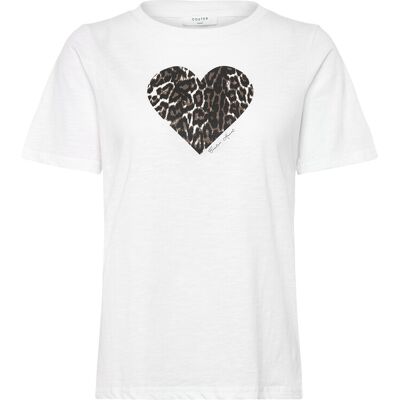 Coster Copenhagen Leo Heart Tee XXL WHITE XXL Coster Copenhagen Leo Heart Tee XXL WHITE XXL