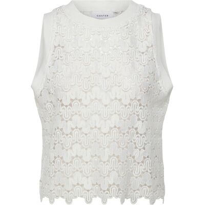 Coster Copenhagen Lace Top 38 WHITE 38 Coster Copenhagen Lace Top 38 WHITE 38
