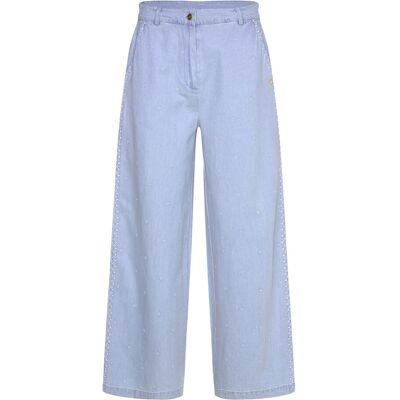 Coster Copenhagen Denim Pants With Embroidery - Petra 42 LIGHT BLUE DENIM 42 Coster Copenhagen Denim Pants With Embroidery - Petra 42 LIGHT BLUE DENIM 42