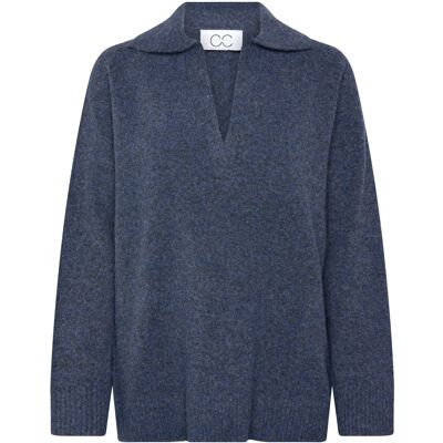 Coster Copenhagen Cc Heart Emerie Polo Sweater M NAVY MELANGE M Coster Copenhagen Cc Heart Emerie Polo Sweater M NAVY MELANGE M