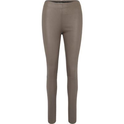 Coster Copenhagen Cc Heart Leggings In Leather 34 GREY MUD 34 Coster Copenhagen Cc Heart Leggings In Leather 34 GREY MUD 34