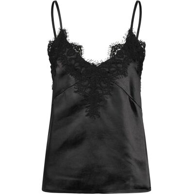 Coster Copenhagen Top With Lace Detail 42 BLACK 42 Coster Copenhagen Top With Lace Detail 42 BLACK 42