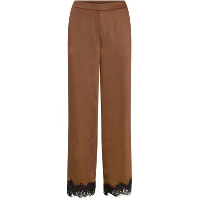 Coster Copenhagen Pants With Lace Detail 44 DARK BROWN 44 Coster Copenhagen Pants With Lace Detail 44 DARK BROWN 44