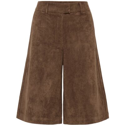Coster Copenhagen Faux Suede Shorts 42 DARK BROWN 42 Coster Copenhagen Faux Suede Shorts 42 DARK BROWN 42