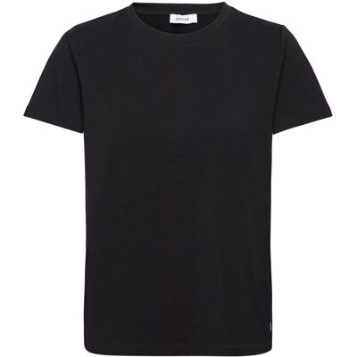 Coster Copenhagen T-Shirt With Round Neck - Mid Sleev S BLACK S Coster Copenhagen T-Shirt With Round Neck - Mid Sleev S BLACK S