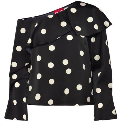 crās Maidencras Blouse 40 8123 BLACK WHITE DOT 40 crās Maidencras Blouse 40 8123 BLACK WHITE DOT 40