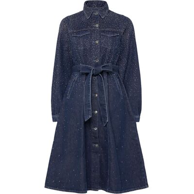 crās Celinecras Dress 38 7032 DARK BLUE DENIM 38 crās Celinecras Dress 38 7032 DARK BLUE DENIM 38