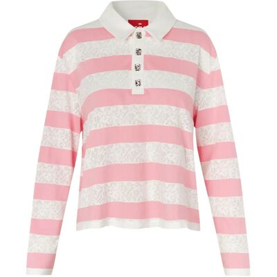 crās Beacras Blouse 38 ROSE CREME STRIPE 38 crās Beacras Blouse 38 ROSE CREME STRIPE 38