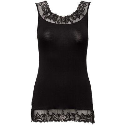 Cream Florence Top S PITCH BLACK S Cream Florence Top S PITCH BLACK S
