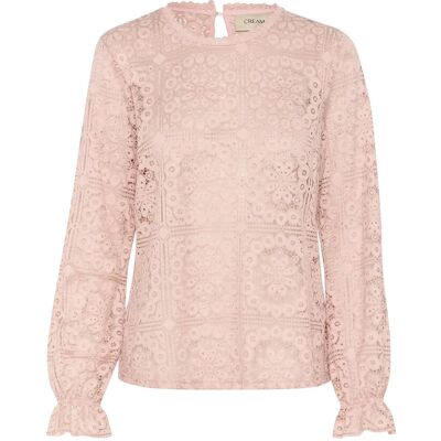 Cream Crtiley Lace Blouse 36 BURNISHED LILAC 36 Cream Crtiley Lace Blouse 36 BURNISHED LILAC 36